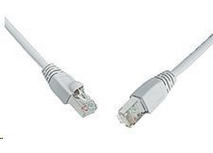 Solarix Patch kabel CAT5E SFTP PVC 15m šedý snag-proof C5E-315GY-15MB