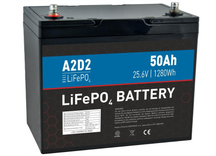 AVACOM A2D2 Baterie pro LiFePO4 25,6V 50Ah M8