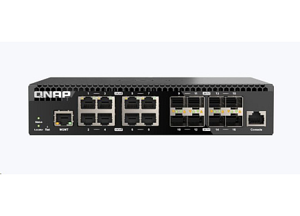 QNAP switch QSW-M3216R-8S8T (8xSFP+,8x10GbE)