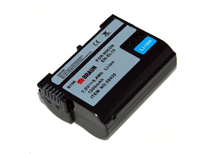Braun akumulátor NIKON EN-EL15, 1200mAh