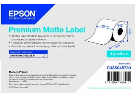 Epson label roll, normal paper