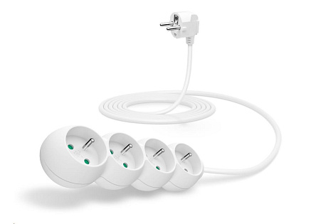 CONNECT IT prodlužovací kabel 230V, 3 zásuvky, 1,5 m, bez vypínače (bílý)