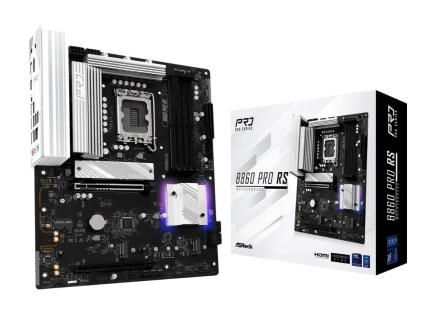 ASRock MB Sc LGA1851 B860 Pro RS, Intel B860, 4xDDR5, 1xDP, 1xHDMI, ATX