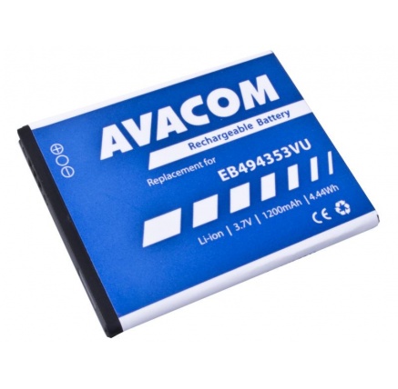 AVACOM baterie do mobilu Samsung 5570 Galaxy mini Li-Ion 3,7V 1200mAh (náhrada EB494353VU) AVACOM baterie do mobilu Samsung 5570 Galaxy mini Li-Ion 3,7V 1200mAh (náhrada EB494353VU)