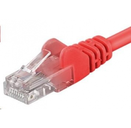 PremiumCord Patch kabel UTP RJ45-RJ45 CAT6 0.5m červená
