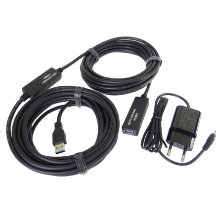 PremiumCord USB 3.0 repeater a prodlužovací kabel A/M-A/F 10m PremiumCord USB 3.0 repeater a prodlužovací kabel A/M-A/F 10m
