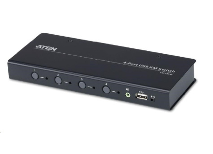 ATEN 4-port KM USB, audio pro přepínání klávesnice a myši