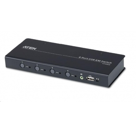 ATEN 4-port KM USB, audio pro přepínání klávesnice a myši ATEN 4-port KM USB, audio pro přepínání klávesnice a myši