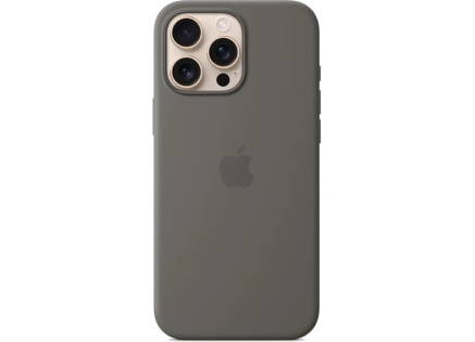 APPLE iPhone 16 Pro Max Silicone Case with MagSafe - Stone Grey