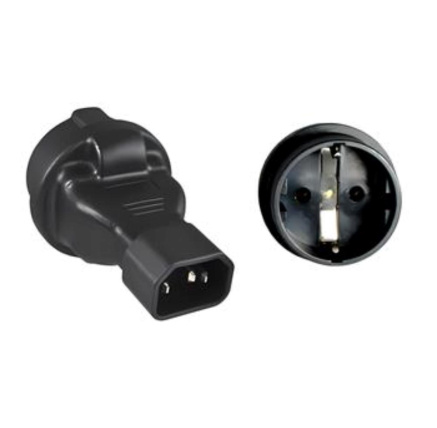 Adaptér IEC C14 na SCHUKO CEE 7/3 napětí 230V, 10A