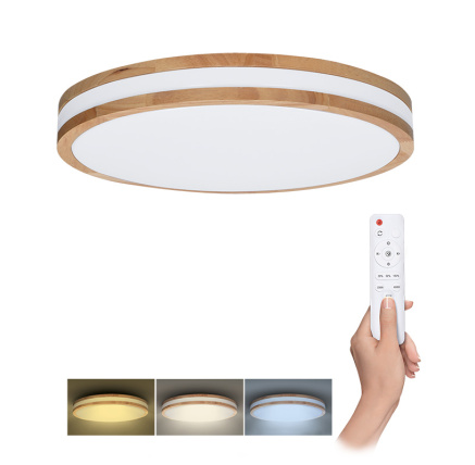 Solight LED osvětlení s dálkovým ovladačem Woody, 48W, 3360lm, 38cm, změna chromatičnosti, stmívatelné Solight LED osvětlení s dálkovým ovladačem Woody, 48W, 3360lm, 38cm, změna chromatičnosti, stmívatelné