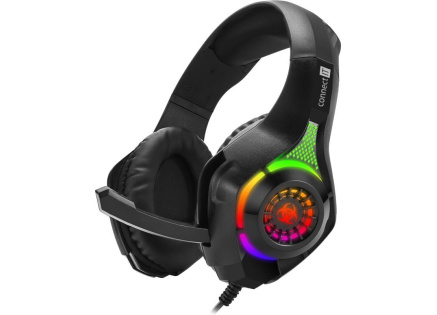 CONNECT IT BIOHAZARD herní sluchátka s mikrofonem, 1xJack+USB, černá CONNECT IT BIOHAZARD herní sluchátka s mikrofonem, 1xJack+USB, černá