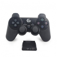 GEMBIRD gamepad JPD-WDV-01, vibrační, bezdrátový, PC/PS2/PS3, USB