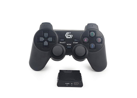 GEMBIRD gamepad JPD-WDV-01, vibrační, bezdrátový, PC/PS2/PS3, USB GEMBIRD gamepad JPD-WDV-01, vibrační, bezdrátový, PC/PS2/PS3, USB