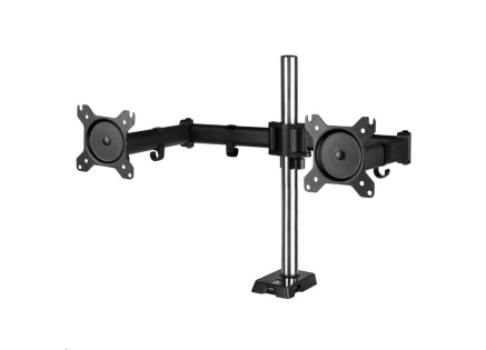 ARCTIC stolní držák Z2 (Gen3) pro 2x LCD do 34", nosnost 2x15kg, 4x USB HUB, černý (black)