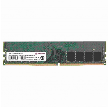 TRANSCEND DIMM DDR4 8GB 3200Mhz 1Rx16 1Gx16 CL22 1.2V
