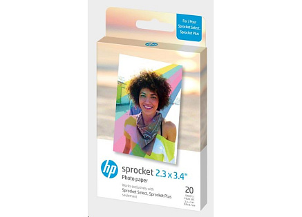 HP Zink Paper Sprocket Select 20 Pack 2,3x3,4" HP Zink Paper Sprocket Select 20 Pack 2,3x3,4"