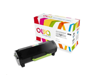 OWA Armor toner pro LEXMARK MX310, 410, 510, 511, 610, 611, 2500 Stran, 60F2000, černá/black