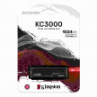 Kingston SSD 1TB (1024GB) KC3000 M.2 2280 NVMe™ PCIe Gen 4 (R 7000MB/s; W 6000MB/s)