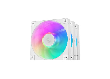 DEEPCOOL Ventilátor FD12 ARGB WH 3v1, 3x120mm, ARGB, bílá DEEPCOOL Ventilátor FD12 ARGB WH 3v1, 3x120mm, ARGB, bílá