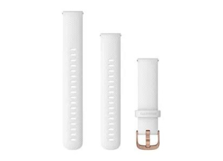 Garmin řemínek Quick Release (18 mm), bílý, přezka Rose Gold