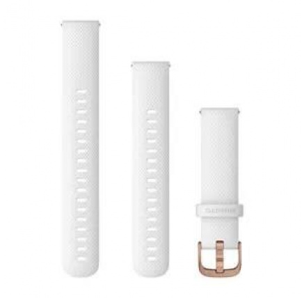 Garmin řemínek Quick Release (18 mm), bílý, přezka Rose Gold