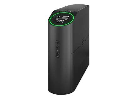 APC Back-UPS Pro Gaming 2200VA, 6 Outlets, AVR, LCD Interface (1320W), 4x Schuko, 2x IEC C13, černá (Midnight)