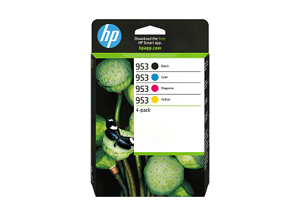 HP 953 CMYK Original Ink Cartridge 4-Pack (700 / 700 / 700 / 1,000 pages)