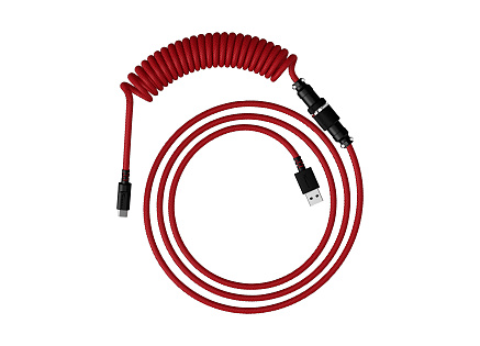 HyperX USB-C Coiled Cable Red-Black - Příslušenství ke klávesnici
