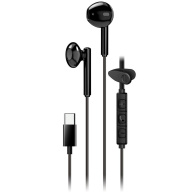 GENIUS sluchátka HS-M366 headset, mikrofon, USB-C, rotáční klip, černá