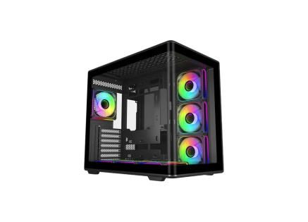 Cooler Master case Elite 600, ATX, Průhledná bočnice, 7x 120mm ARGB Fan, Černá