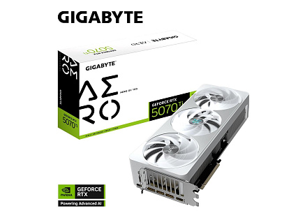 GIGABYTE VGA NVIDIA GeForce RTX 5070 Ti AERO OC 16G, 16G GDDR7, 3xDP, 1xHDMI