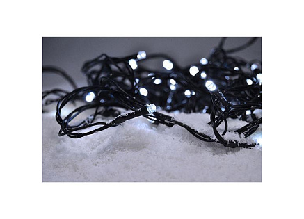 Solight LED vánoční řetěz, 500 LED, 50m, přívod 5m, IP44, bílá