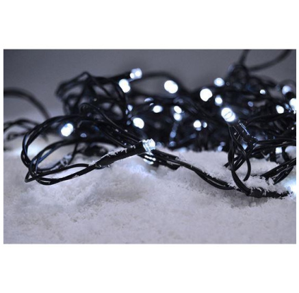 Solight LED vánoční řetěz, 500 LED, 50m, přívod 5m, IP44, bílá