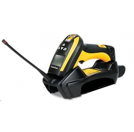 Datalogic PM9100, 1D, multi-IF, disp., kit (USB), RB, black, žlutá