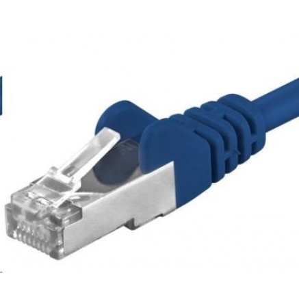 PREMIUMCORD Patch kabel CAT6a S-FTP, RJ45-RJ45, AWG 26/7 2m modrá