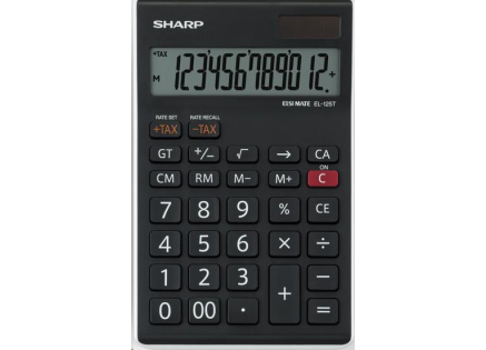 SHARP kalkulačka - EL125TWH - gift box