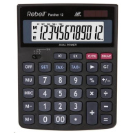 REBELL kalkulačka - Panther 12 - černá