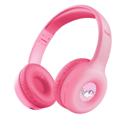 TRUST bezdrátová sluchátka Nouna, Bluetooth, Růžová TRUST bezdrátová sluchátka Nouna, Bluetooth, Růžová