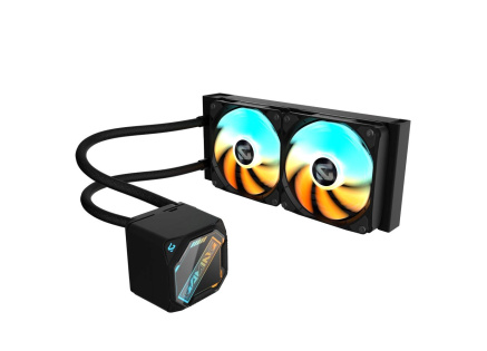 GIGABYTE Vodní chladič GAMING 240, 2x120mm, ARGB, LGA1851, AM5, černá GIGABYTE Vodní chladič GAMING 240, 2x120mm, ARGB, LGA1851, AM5, černá
