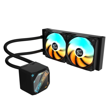 GIGABYTE Vodní chladič GAMING 240, 2x120mm, ARGB, LGA1851, AM5, černá