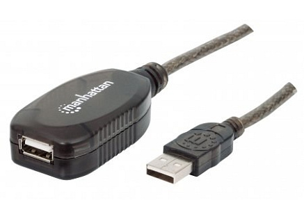 MANHATTAN Kabel USB 2.0 A-A, aktivní prodlužovací 5m, Daisy-Chainable, Blister