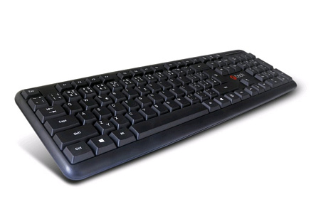 C-TECH klávesnice KB-102 USB, slim, black, CZ/SK