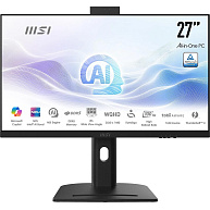 MSI PC AiO Modern AM273QP AI 1UMG-424XEU, Ultra 7 155H, 27" WQHD, Anti-Glare, 16GB, 1TB SSD, N/A, No OS, Black