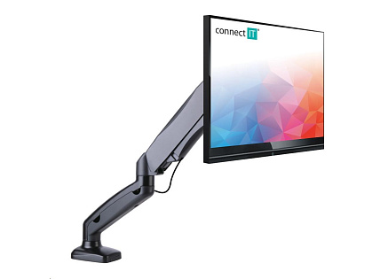 CONNECT IT SingleArm stolní držák na 1 monitor, záruka 30 let, ČERNÝ CONNECT IT SingleArm stolní držák na 1 monitor, záruka 30 let, ČERNÝ