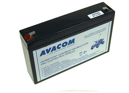 AVACOM Náhradní baterie (olověný akumulátor) 6V 7Ah do vozítka Peg Pérego F1