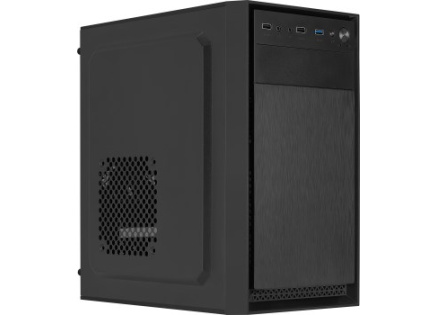 EUROCASE skříň MC X104 black, micro tower, 1x USB 3.0, 2x USB 2.0, 2x audio, bez zdroje