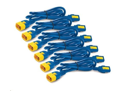 APC Power Cord Kit (6 ks), Locking, C13 to C14, 1.2m, Blue APC Power Cord Kit (6 ks), Locking, C13 to C14, 1.2m, Blue