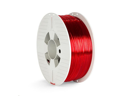 VERBATIM 3D Printer Filament PET-G 1.75mm, 327m, 1kg red transparent VERBATIM 3D Printer Filament PET-G 1.75mm, 327m, 1kg red transparent