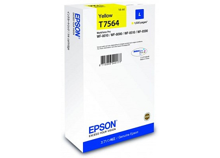 EPSON Ink bar WF-8xxx Series Ink Cartridge L Yellow - (1500 str.) (14 ml) EPSON Ink bar WF-8xxx Series Ink Cartridge L Yellow - (1500 str.) (14 ml)